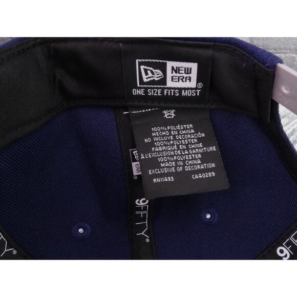 New Era Georgetown Hoyas NCAA Teamscript Snapback Hat Blue/Gray New - Picture 10 of 11